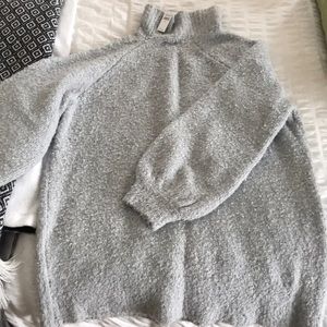 Oversized cozy gray sweater